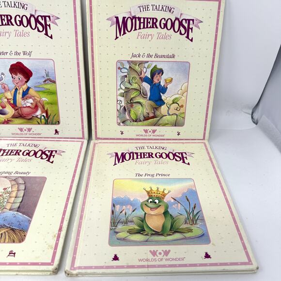 Vintage The Talking Mother Goose Fairy Tales Worlds of Wonder Books Set of 7 - Picture 8 of 11